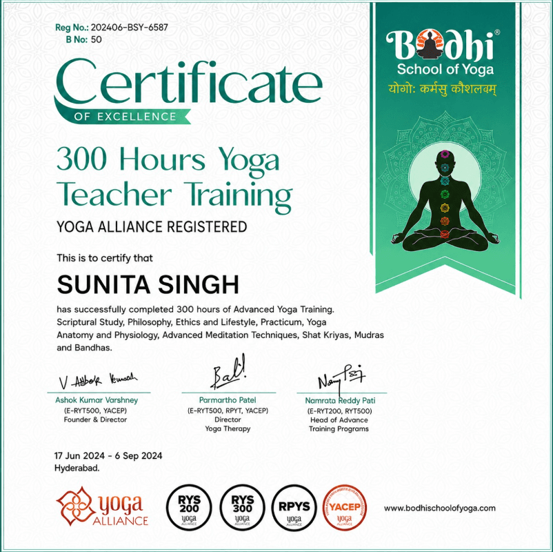 Advanced Yoga Certification